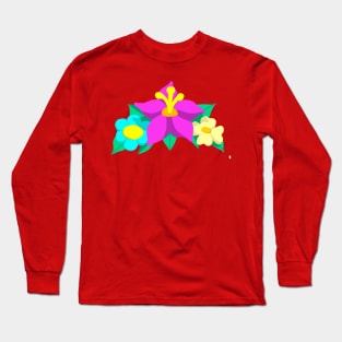 Flower Print Long Sleeve T-Shirt